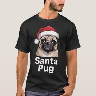 Pug Merry Christmas Pugmas Santa Pug 1 T-Shirt