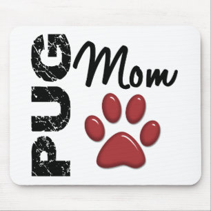 Pug Mom 2 Mouse Pad