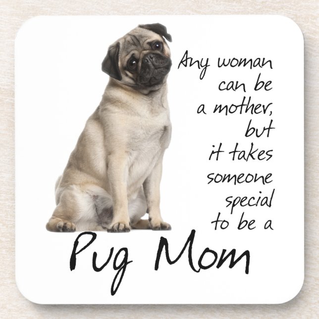 Pug Mom Coasters (Front)