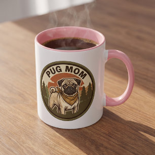 Pug Mom Coffee Mug Pug Dog Mom Gift