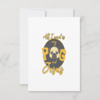 Pug Mom Dad Christian Jesus Dog Lover Pugs Gift