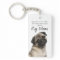 Pug Mom Key Ring