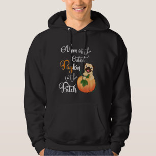 Pug Mom of the Cutest PuGkin in the Patch Relaxed Hoodie