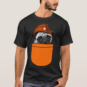 pug mom pug dad gift pugs pocket pet dog 369 T-Shirt