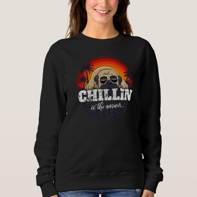 Pug Mops Carlin Dog Breed  34 Sweatshirt (Front)