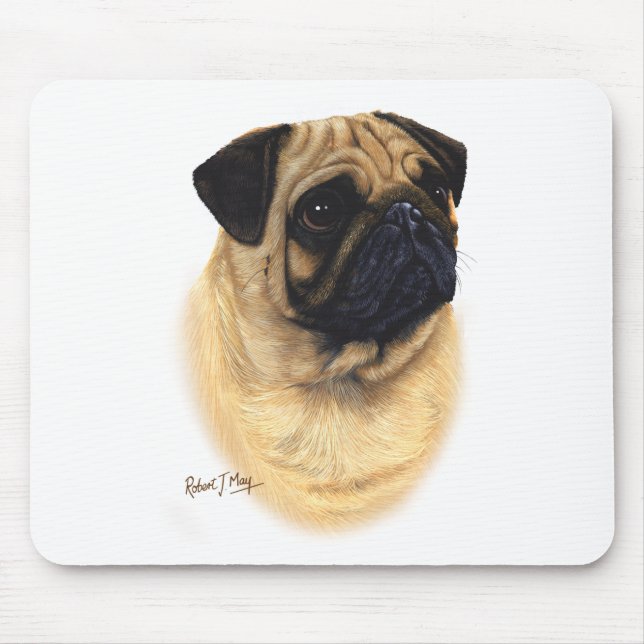 Pug Mouse Pad (Front)