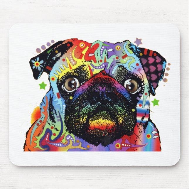 Pug Mouse Pad (Front)