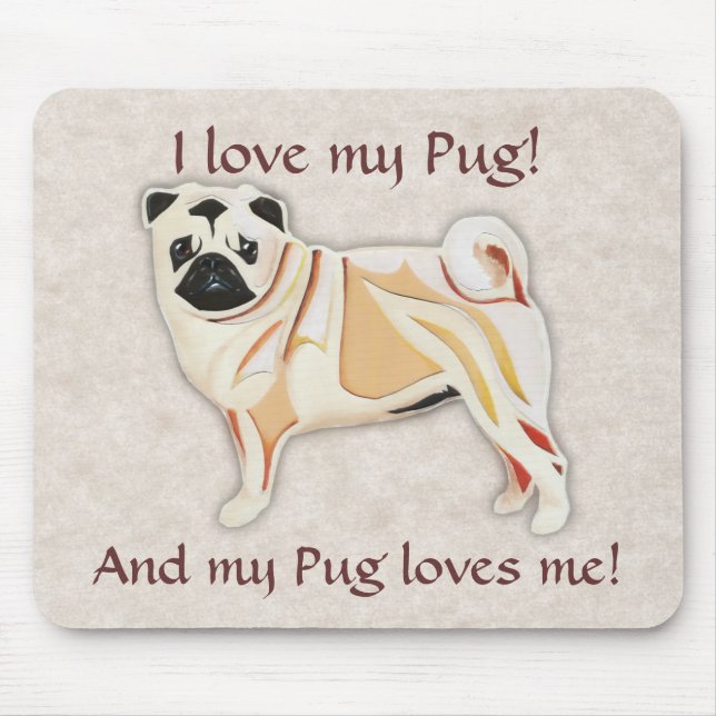 Pug Mousepad (Front)