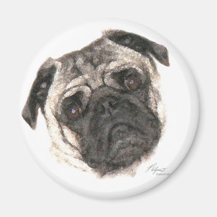 Pug Mug Magnet