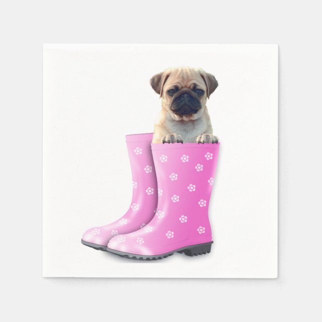 Pug Napkin (Front)