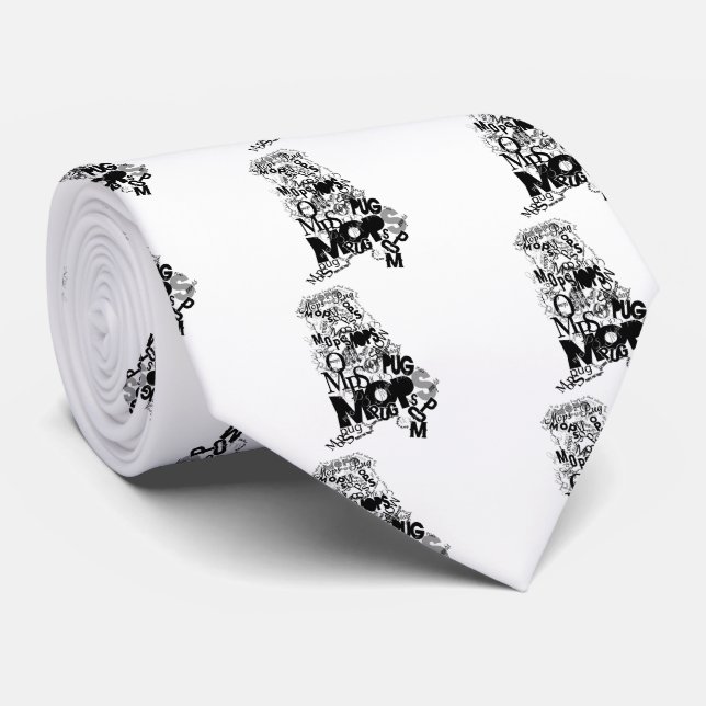 Pug of types tie (Rolled)