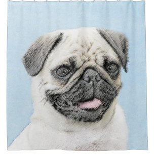 Pug Painting - Cute Original Dog Art