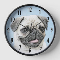 Pug Painting - Cute Original Dog Art