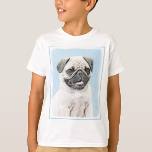 Pug Painting - Cute Original Dog Art T-Shirt