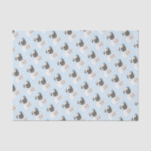 Pug Painting - Cute Original Dog Art Tissue Paper