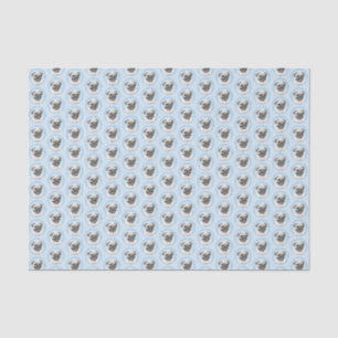 Pug Painting - Cute Original Dog Art Tissue Paper