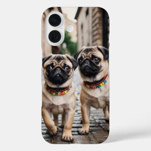 Pug Parade iPhone 16 Case