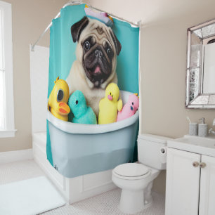 Pug Paradise: A Bathing Beauty in the Tub