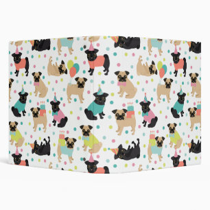 Pug Party Binder