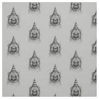 Pug Party Scribble  Fabric
