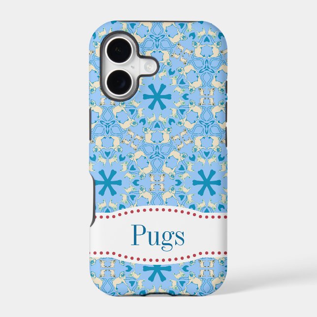 Pug Pattern Case (Back)