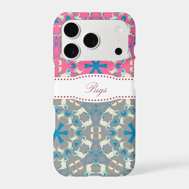 Pug Pattern Case (Back)