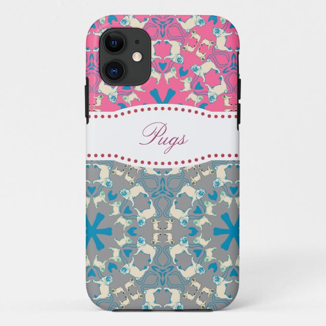 Pug Pattern Case (Back)