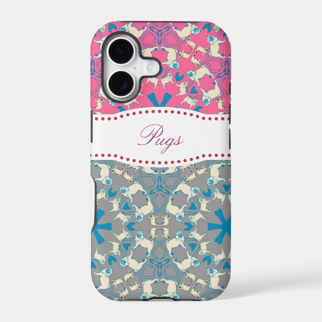 Pug Pattern Case (Back)