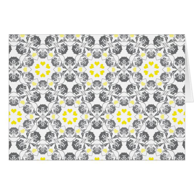 Pug Pattern red blu (Front Horizontal)