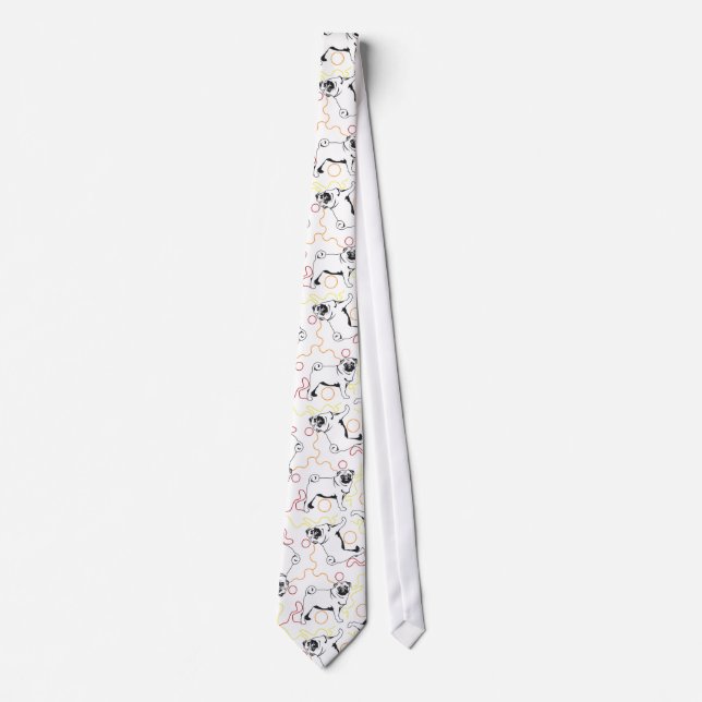 Pug Pattern Tie (Front)