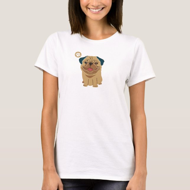 Pug Paw T-Shirt (Front)