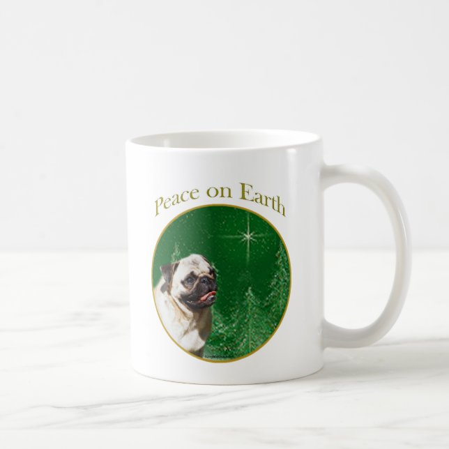 Pug Peace Coffee Mug (Right)