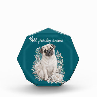 Pug personalized block