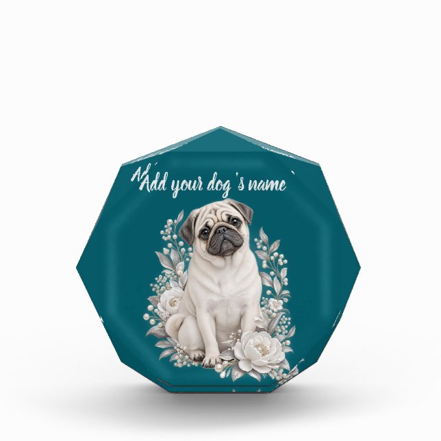 Pug personalized  block (Front)