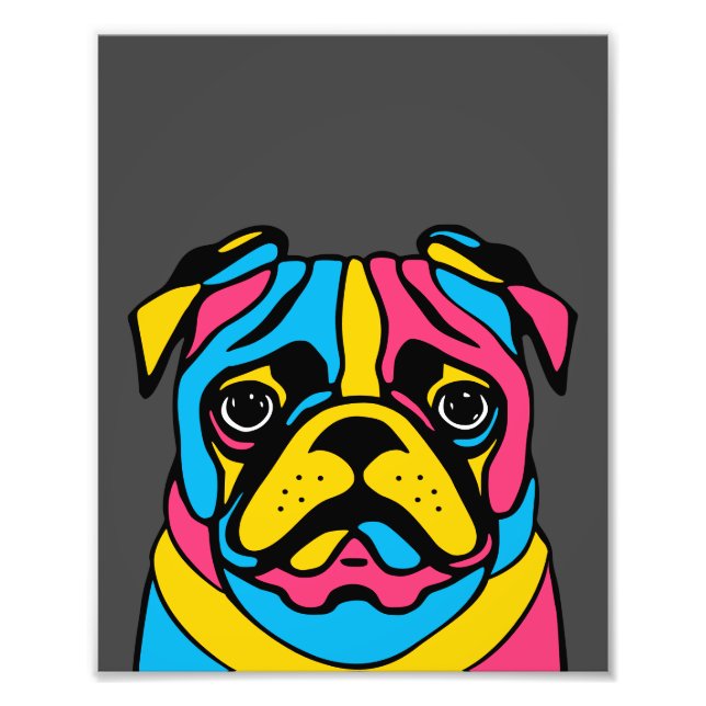Pug Photo Print (Front)