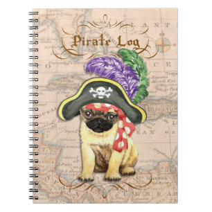 Pug Pirate Notebook