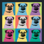 Pug Pop-Art Poster<br><div class="desc">Pug Pop-Art Poster</div>
