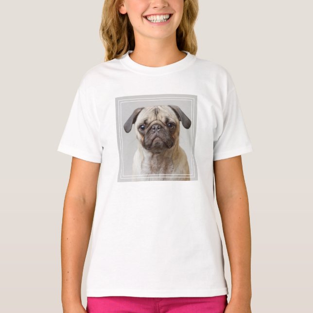 Pug Portrait T-Shirt (Front)