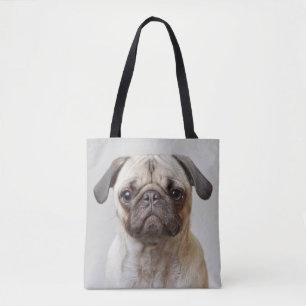 Pug Portrait Tote Bag