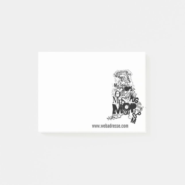 Pug Post-it Notes (Front)