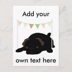 Pug Postcard