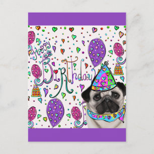 PUG POSTCARD