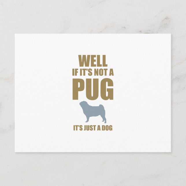 Pug Postcard (Front)