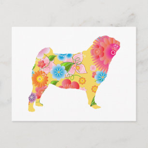 Pug Postcard