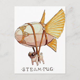 Pug Postcard