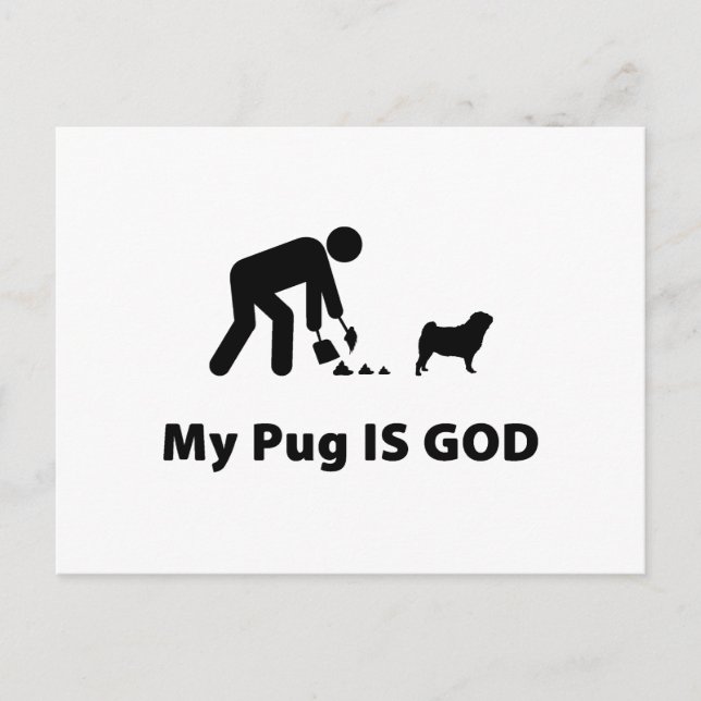 Pug Postcard (Front)