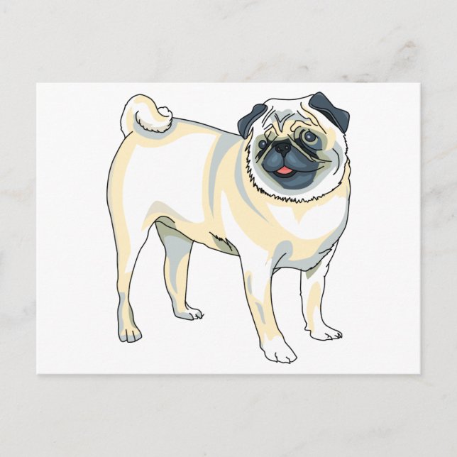 Pug Postcard (Front)