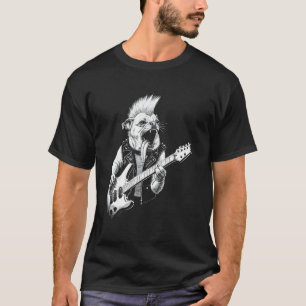 Pug, Pugese, Chinese Crested Dog. Metal Punk Rock T-Shirt