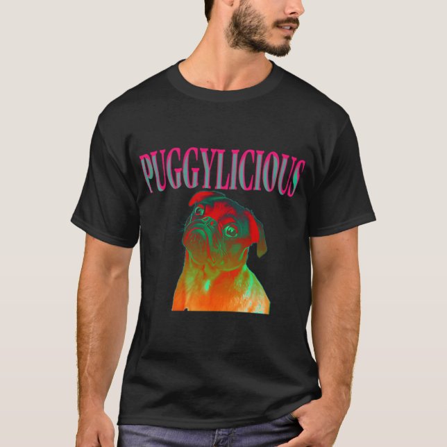 Pug - Puggylicious Pug T-Shirt (Front)