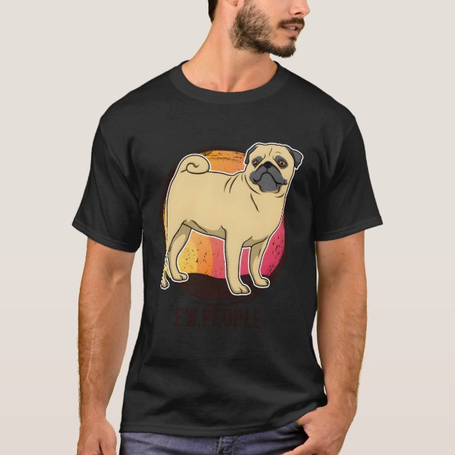 Pug Pullover Gift Men Women Hooded (Front)
